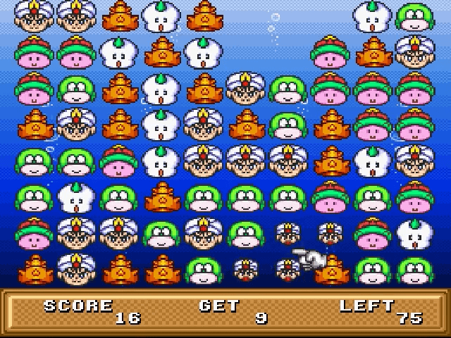 SameGame + Tengai Makyou Zero Jikei screenshot 3 for Super Famicom